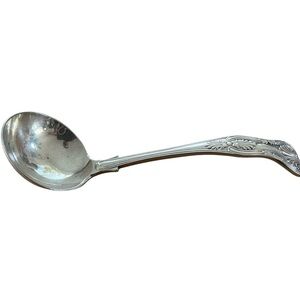 E & M Silver Plate Sauce Ladle